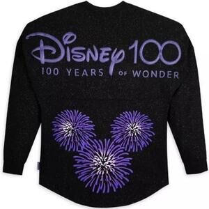 NWOT Disney 100 Years Of Wonder Platinum Celebration Kids Spirit Jersey XS